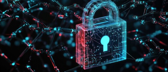 Poster - cybersecurity network lock