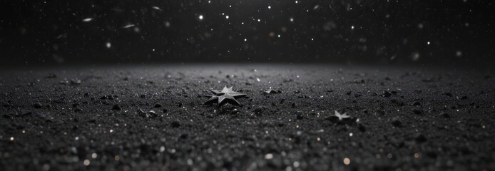 Wall Mural - infinite black canvas strewn with diamond dust stars , outer space, stars, celestial