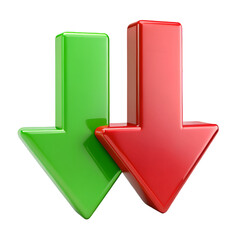 Poster - red arrow and green arrow