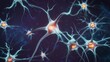 ©  Mohammad Xte - Neurons Brain Cells on Medical Background, Detailed Structure of Nerve Cells, Synapse Connections, Scientific Concept of Neuroscience