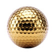 © Natalia - Golden golf ball with dimples on a transparent background