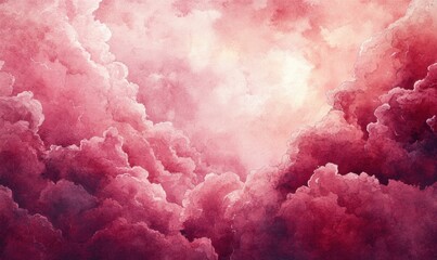 Wall Mural - grunge background with clouds