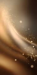 Poster - elegant golden abstract background with glittering sparkles and shimmering light effects ideal for f