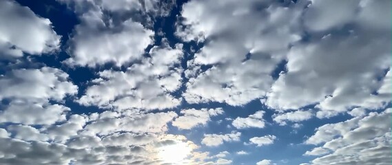 Wall Mural - Anamorphic video Beautiful fractal clouds