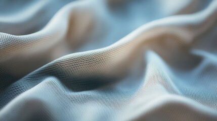Poster - Abstract textured fabric with soft waves and subtle color variations.