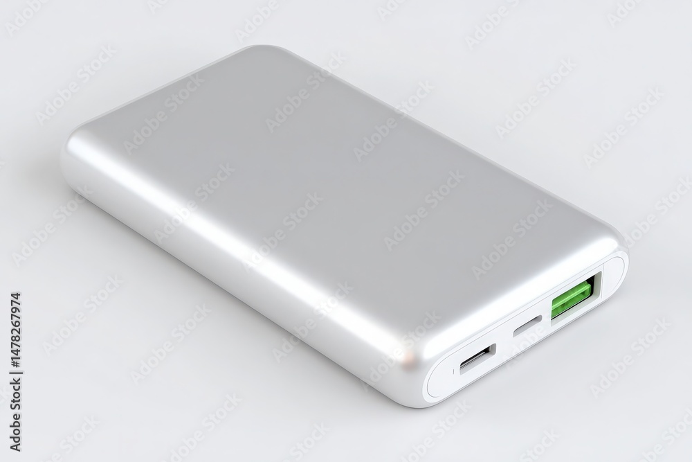 Compact power bank featuring multiple USB ports designed for charging smartphones and tablets on the go. Ideal for travelers and daily commuters seeking convenience and reliability.