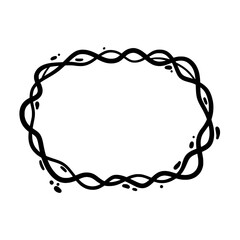 Fototapete - Wreath of Celebration: A captivating wreath in vector style, a perfect design element for creating stylish cards, decorations, or announcements.