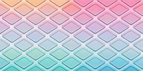 Poster - Pastel Diamond Pattern Gradient Background Texture