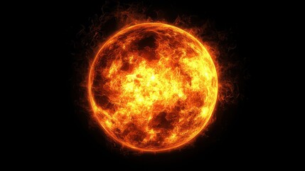 Wall Mural - a planet engulfed by its dying sun