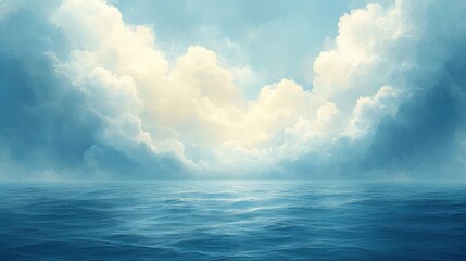 Naklejka na meble Vast ocean beneath a serene sky