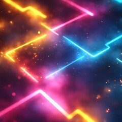 Poster - Abstract Neon Lightscape