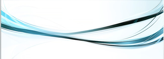 Aufkleber - Abstract blue and teal wavy design featuring dynamic lines and modern artistic composition for website backgrounds