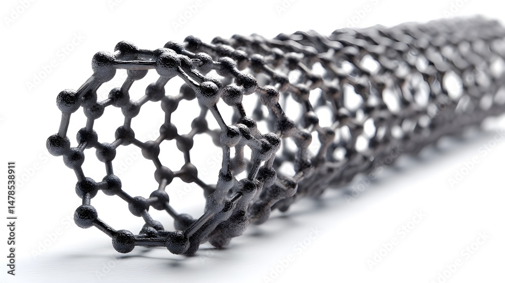 Analyze A Slice Of Carbon Nanotube Film Front View For Advanced ...