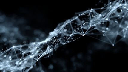 Poster - Abstract technology network connection background digital data and future communication 3d rendering