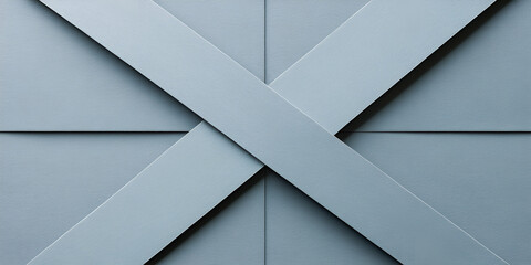Poster - Abstract geometric pattern with intersecting blue wooden planks creating a textured and elegant backdrop for any design