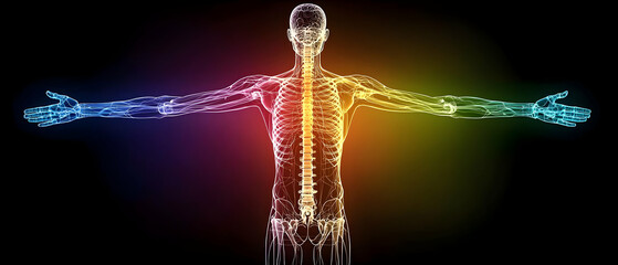 Poster - Abstract Colorful Human Body Graphic Design