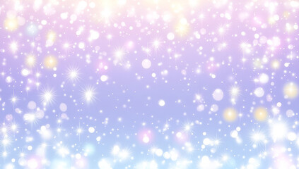 Aufkleber - Dreamy abstract background in pastel colors featuring sparkling lights and bokeh effects for creative designs and visuals