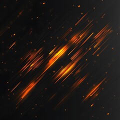 Poster - Abstract fiery streaks on a dark background