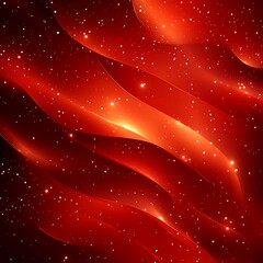 Poster - abstract fiery cosmic waves