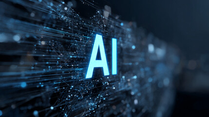 Poster - Ai artificial intelligence technology concept background machine learning neural network deep learning