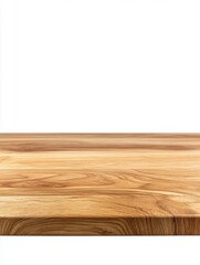 Poster - Empty wooden table surface for product placement studio shot clean background wood grain texture close up
