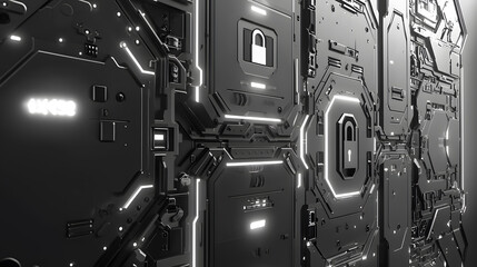 Poster - Enhancing cybersecurity with digital locks and firewalls in modern infrastructure