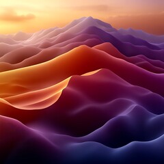 Poster - colorful mountain landscape