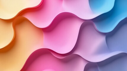 Aufkleber - Vibrant Abstract Waves: A mesmerizing display of color and form, showcasing smooth, flowing waves of vivid hues, creating a dynamic and artistic visual experience.