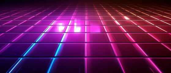 Fototapete - Illuminating grids: a captivating digital background with vivid gradient effects