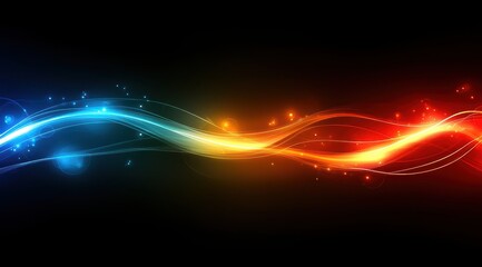 Aufkleber - Dynamic energy flow, vibrant color contrast