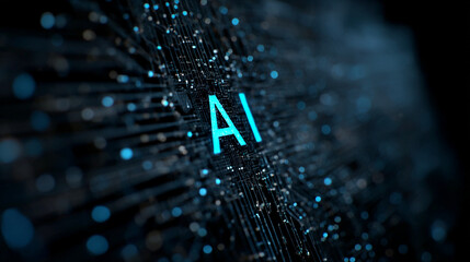 Poster - Ai artificial intelligence technology machine learning deep learning neural network concept background image