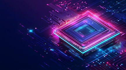 Poster - Exploring circuitry innovations technology hub digital art futuristic setting aerial view circuit board patterns