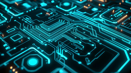 Poster - Exploring technological innovations digital realm background images cyber environment circuit board patterns