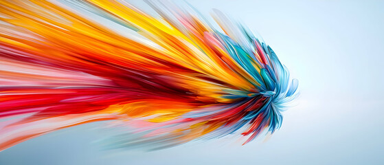Poster - Abstract Colorful Burst Design