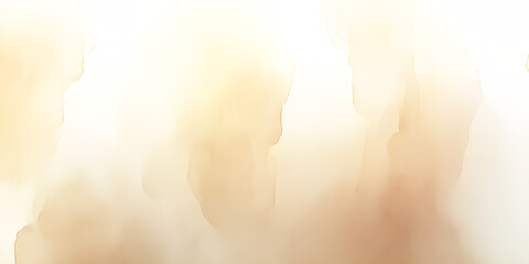 Aufkleber - Abstract warm watercolor background featuring soft blends of beige and white tones with dreamy texture