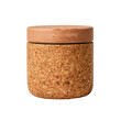 © Ouzhan - A small cork jar with a wooden lid, showcasing the beauty of natural materials. This jar is perfect for storing small items, providing a stylish and eco-friendly storage solution