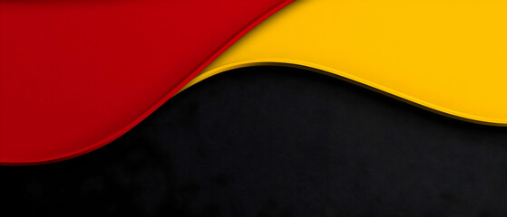 Poster - Abstract Red Yellow Black Background Design