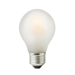Poster - classic light bulb with smooth, frosted glass design, ideal for various lighting needs and settings. This versatile bulb provides warm glow, enhancing any space