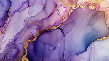 Poster - Abstract blue and gold fluid marble texture. Background image of swirling gradient color with golden line with marble texture. Digital art for luxury and modern design. Fluid and liquid motion. AIG51.