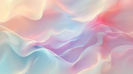 Poster - Abstract vivid colorful wave flowing express dreamy texture. Seamless texture vividness pastel swirling convey sense of gentle and soft emotion scene perfect for effect and graphic design. AIG61.