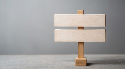 Poster - Wooden sign placed on a table signifying business execution signal and representing concept of decision readiness