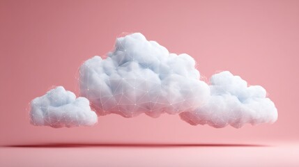 Poster - Cloud with network connection illustrating digital access in a cloud-mapped investor tool icon concept for financial use