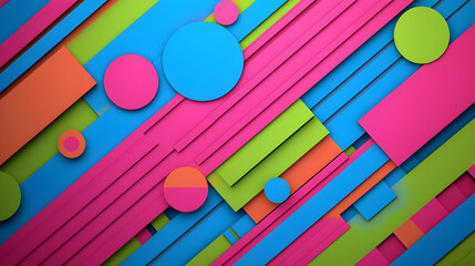 Poster - Abstract Colorful Geometric Design Background