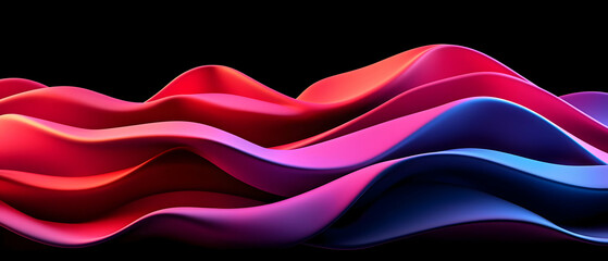 Poster - Abstract Colorful Wave Pattern Design