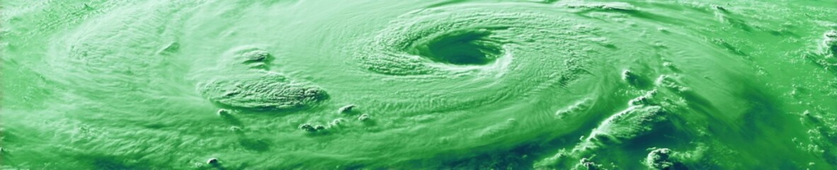 Fototapete - Climate Crisis Visualized Immersive Satellite Meteorology - Hyperreal Atmospheric Dynamics Revealing Global Environmental Transformation