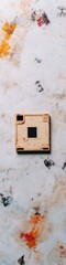 Aufkleber - Nostalgic Tech Decay Vintage Floppy Disk in Deconstructed Digital Archaeology - Retro Innovation Meets Contemporary Design Narrative