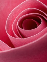 Poster - Soft Bloom Macro Velvety Rose Petal Intimate Close-Up - Contemporary Botanical Minimalism in Deep Crimson Texture for Design and Sensory Inspiration