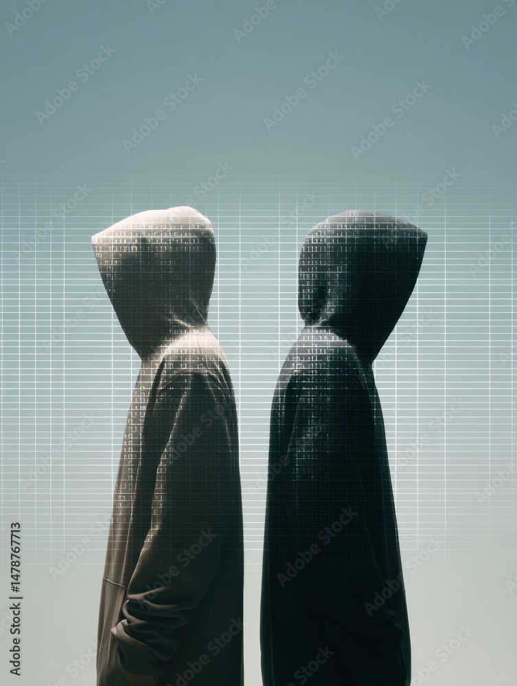 Shadow Computer People Cybersecurity Anonymity Digital Shadow Personas Visualizing Threat ...