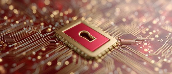 Poster - Quantum Cybersecurity Breakthrough Holographic Keyhole Chip Revealing Advanced Digital Protection Strategies in Next-Gen Technological Threat Mitigation Landscape