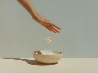 Fototapete - Minimalist Financial Visualization Interactive Percentage Symbolism with Soft Organic Textures - Innovative Monetary Policy Design for Digital Banking Experience